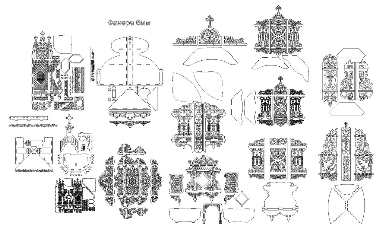 Dxf чертежи для лазерной резки фанеры